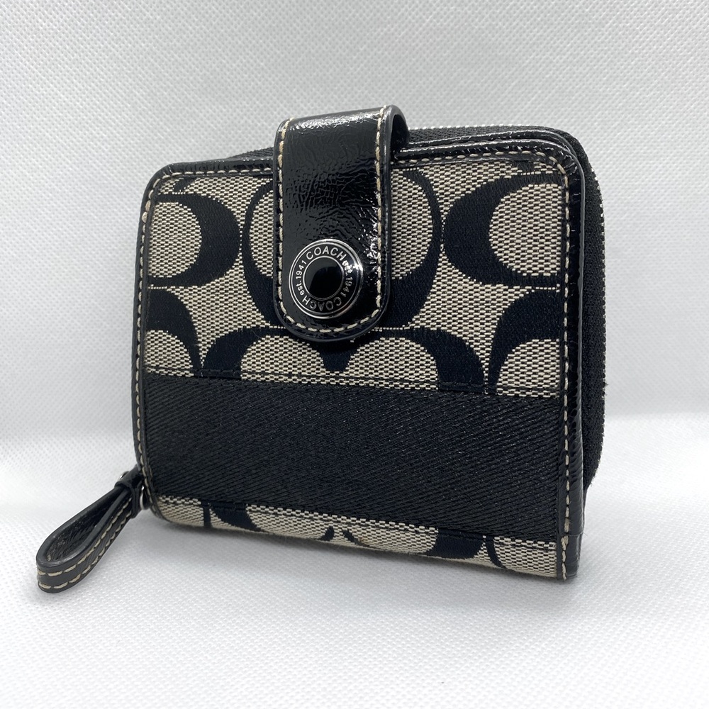 Authentic Coach Canvas & Leather Wallet